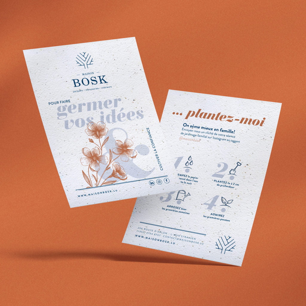 Cartes ensemencées Maison Bosk