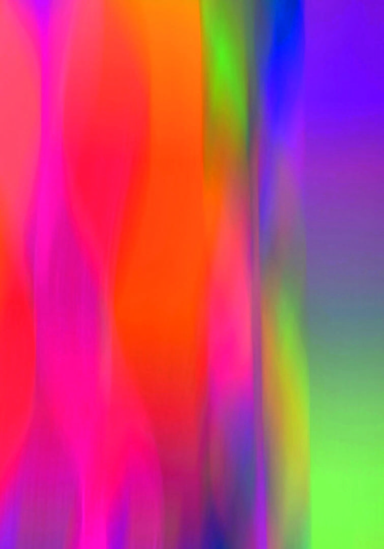 Un fond abstrait vibrant avec des dégradés flous de rose, d'orange, de jaune, de vert, de bleu et de violet qui se mélangent en douceur.