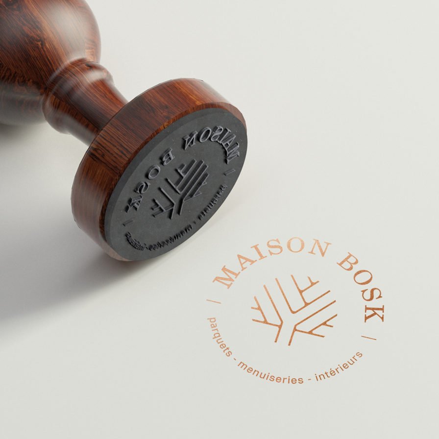 Goodies : tampon avec encre effet cuivrée Maison Bosk