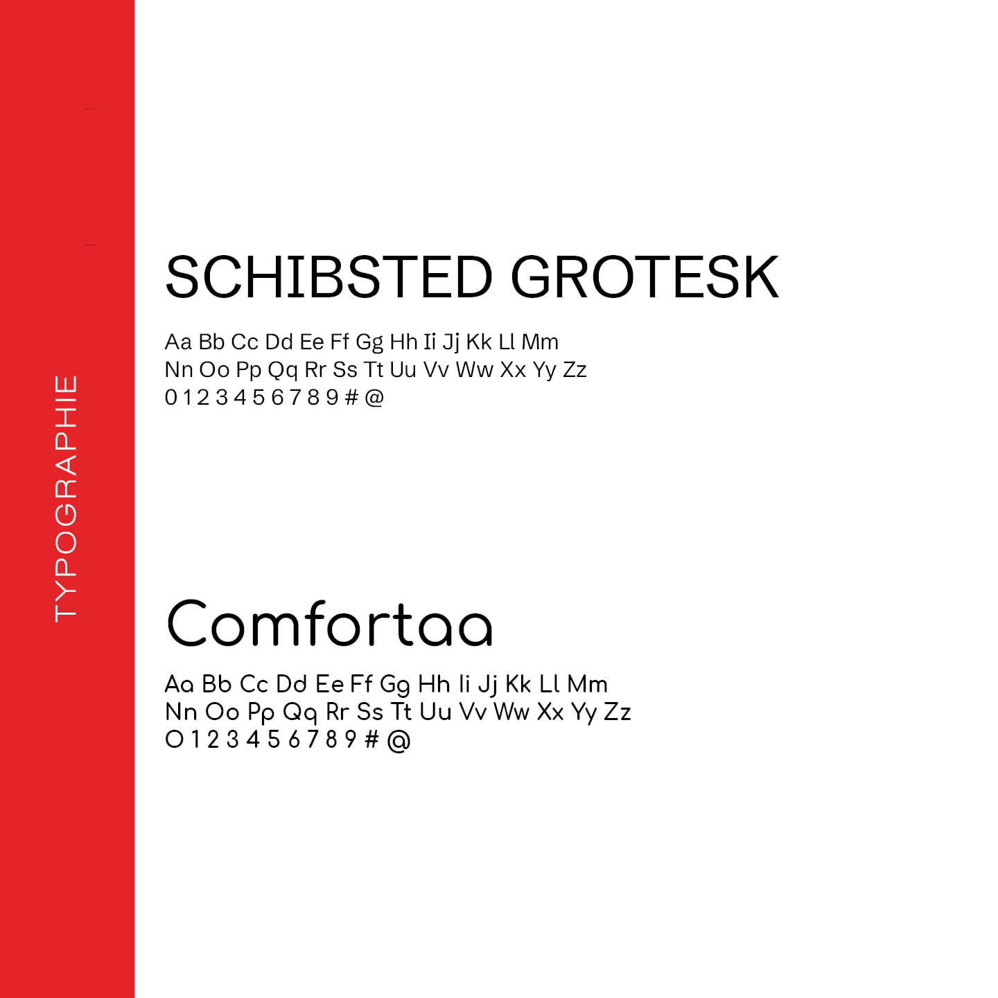 Typographies utilisées (Schibsted Grotesk et Comfortaa) dans le rebranding / refreshing de Tremalux par Takaneo