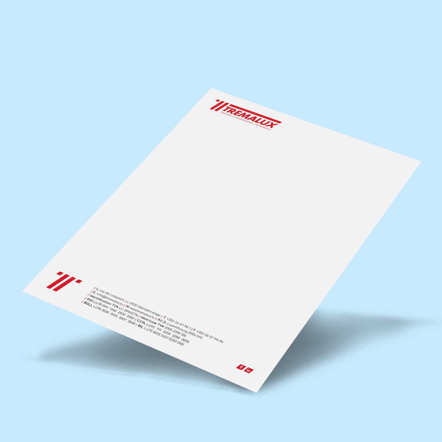 Mockup d'un masque de page pour Tremalux (après le rebranding par Takaneo)